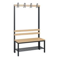 C+P 08050110S10000 C+P Garderobenbank Schuhrost 1710x1000x403mm sgr