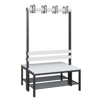 C+P 08040210S10000 C+P Garderobenbank Schuhrost 1710x1000x756mm sgr/lgr