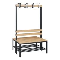 C+P 08050210S10000 C+P Garderobenbank Schuhrost 1710x1000x756mm sgr