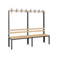 C+P 08052100S10000 C+P Garderobenbank 1710x1960x403mm sgr