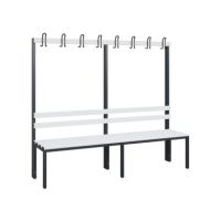 C+P 08042100S10000 C+P Garderobenbank 1710x1960x403mm sgr/lgr