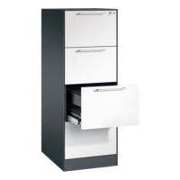 C+P 146225411S10193 C+P Hängeregistraturschrank Asisto A4 1bahnig sgr/rws