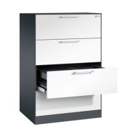 C+P 146223412S10482 C+P Hängeregistraturschrank Asisto A4 2bahnig sgr/rws