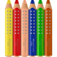 Faber-Castell Buntstift Grippy 110630 sort 6St