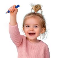 Faber-Castell Buntstift Grippy 110630 sort 6St