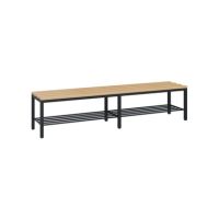 C+P 08052010S10000 C+P Umkleidebank Schuhrost 420x1960x353mm sgr