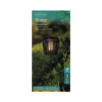 LUMINEO 890744 LUMINEO Solar Stabbeleuchtung wicker