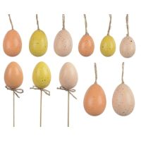 DECORIS 835660 DECORIS Oster-Deko Eier-Set bunt 16tlg
