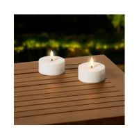 LUMINEO 890530 LUMINEO Solar Kerze 7x3,2cm ws 2St