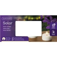 LUMINEO 890530 LUMINEO Solar Kerze 7x3,2cm ws 2St