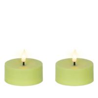 LUMINEO 890542 LUMINEO Solar Kerze 7x3,2cm gn 2St