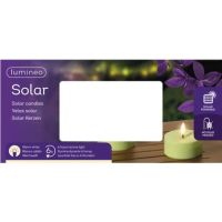 LUMINEO 890542 LUMINEO Solar Kerze 7x3,2cm gn 2St