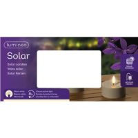 LUMINEO 890538 LUMINEO Solar Kerze 7x3,2cm br 2St