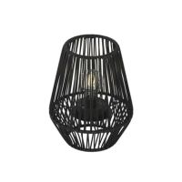 LUMINEO Solar Laterne wicker sw 890895