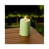 LUMINEO 890543 LUMINEO Solar Kerze 7x10cm gn