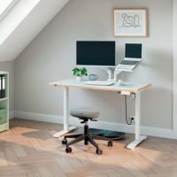 Leitz Sitz-/Stehtisch Ergo elektrisch 120x70cm ws 67700001