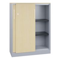 C+P 142032000S10165 C+P Aktensideboard 3OH 1310x1000x435mm wsalu/ah