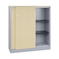 C+P 142031000S10161 C+P Aktensideboard 3OH 1310x1200x435mm wsalu/ah