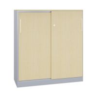 C+P 142031000S10161 C+P Aktensideboard 3OH 1310x1200x435mm wsalu/ah