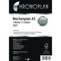 Chronoplan Wochenplan 2027 A5 148,5x210mm 1W/2S 50237