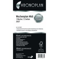Chronoplan Wochenplan 2027 Midi 96x172mm 1W/2S 50257