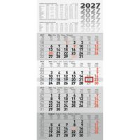 rido/ide Wandkalender 2027 33x63,5cm gr 4M/1S 7033420007