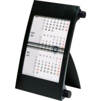 rido/ide Tischkalender 2027 11x18,3cm 3M/1S sw 7038000907
