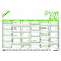 ZETTLER Arbeitstagekalender 2027 A4 quer 6M/1S 907-0700