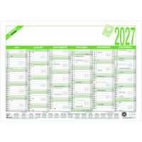 ZETTLER Arbeitstagekalender 2027 A4 quer 6M/1S 907-0700