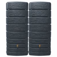4rain Wandtank SLIM STONE DECOR-SET 2x500l graphite 211828