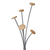 Alba Garderobenständer Festival 5Haken 187cm gr/hbr PMFESTW M