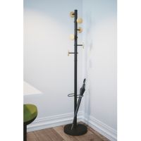 Alba Garderobenständer Music 6+3Haken 175cm sw PMMUSIC N