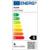 ALBA Schreibtischlampe LEDTWIN BC weiß