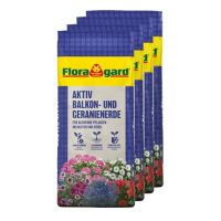 Floragard Blumenerde Aktiv Balkon & Geranien 4x18l 134323