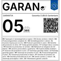 Garantia Gartentank CUBUS 340l graphite 326044