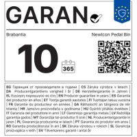 Brabantia NewIcon Treteimer 113246 3L platinum